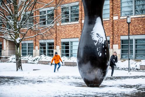 Physics-Astronomy Building in February