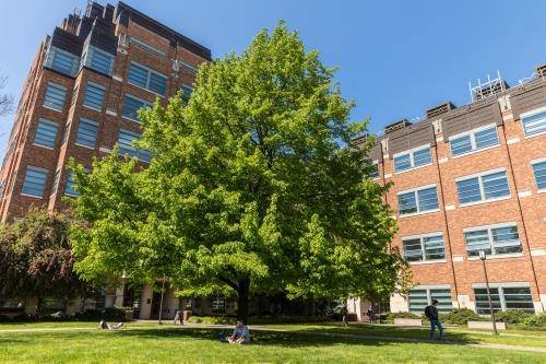 Physics-Astronomy Building in May